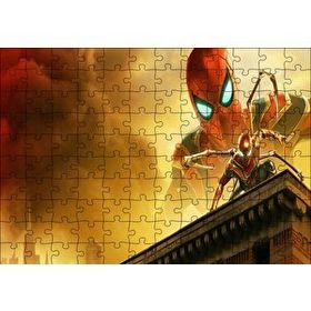 Cakapuzzle Spiderman Uzakta Demir Örümcek Mdf 120 Parça Puzzle