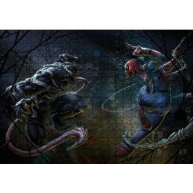 Cakapuzzle Spiderman Venom Artwork Ahşap 500 Parça Puzzle