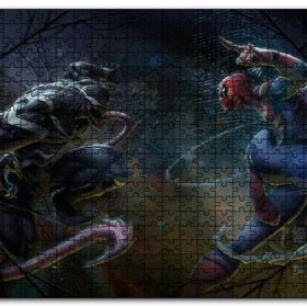Cakapuzzle Spiderman Venom Artwork Mdf 120 Parça Puzzle