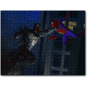 Cakapuzzle Spiderman Vs Venom Artwork Mdf 120 Parça Puzzle