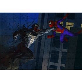Cakapuzzle Spiderman Vs Venom Artwork Mdf 120 Parça Puzzle