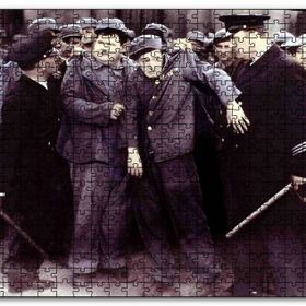 Cakapuzzle Stan Laurel ve Oliver Hardy Mdf 120 Parça Puzzle