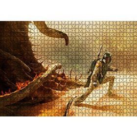 Cakapuzzle Star Wars Return Jedi Boba Feet Ahşap 1000 Parça Puzzle