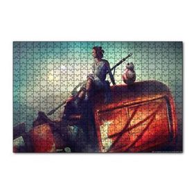 Cakapuzzle Star Wars Rey ve BB 8 120 Parça Ahşap Puzzle