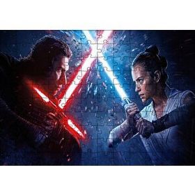 Cakapuzzle Starwars Rey Vs Kylo Ren Mdf 120 Parça Puzzle