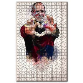 Cakapuzzle Steve Jobs Kalp Görsel Ahşap 255 Parça Puzzle