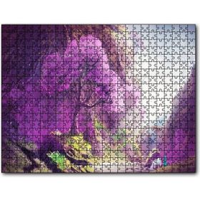 Cakapuzzle Su Kenarındaki Beyaz Atlı ve Dev Mor Ağaç Mdf 120 Parça Puzzle
