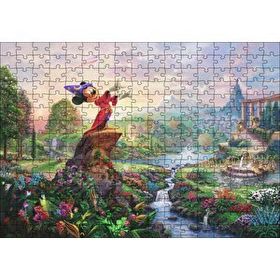 Cakapuzzle Su Kütlesinin Yanında Duran Mickey Mouse 120 Parça Ahşap Puzzle