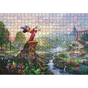 Cakapuzzle Su Kütlesinin Yanında Duran Mickey Mouse 120 Parça Ahşap Puzzle