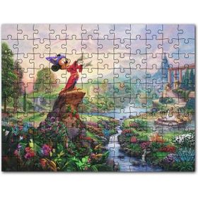 Cakapuzzle Su Kütlesinin Yanında Duran Mickey Mouse Mdf 120 Parça Puzzle