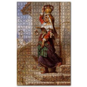 Cakapuzzle Su Taşıyan Çingene Yağlıboya Ahşap 255 Parça Puzzle