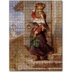 Cakapuzzle Su Taşıyan Çingene Yağlıboya Ahşap 255 Parça Puzzle