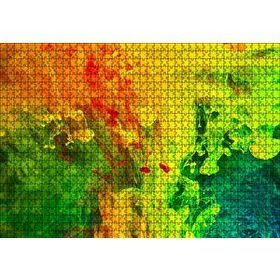 Cakapuzzle Suda Çöken Renkli Boyalar 120 Parça Ahşap Puzzle