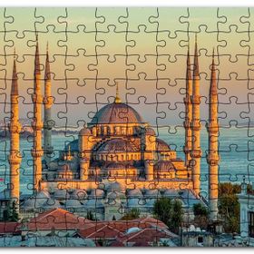 Cakapuzzle Sultan Ahmed Camii İstanbul Görseli Mdf 255 Parça Puzzle