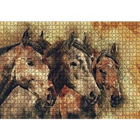Cakapuzzle Suluboya 3 Kafadar 120 Parça Ahşap Puzzle