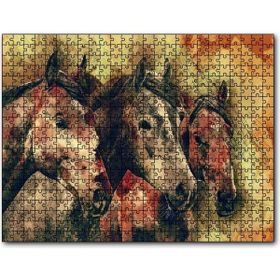Cakapuzzle Suluboya 3 Kafadar Ahşap 1000 Parça Puzzle