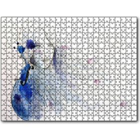 Cakapuzzle Suluboya Efekt Uzun Saçlı Kız ve Keman Puzzle