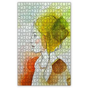 Cakapuzzle Suluboya Kız Profili Ahşap 1000 Parça Puzzle