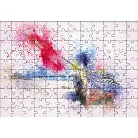 Cakapuzzle Suluboya Sandal 120 Parça Ahşap Puzzle