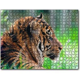 Cakapuzzle Sumatra Kaplanı Yakın Plan Mdf 500 Parça Puzzle
