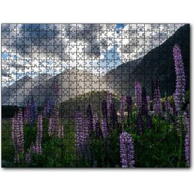 Cakapuzzle Sümbüller Çayırlar Dağlar ve Bulutlar 255 Parça Puzzle
