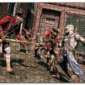 Cakapuzzle Süngüleriyle Savaşan Askerler Mdf 120 Parça Puzzle