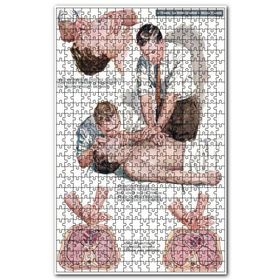 Cakapuzzle Suni Solunum ve Kalp Masajı Tarifi Ahşap 255 Parça Puzzle