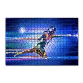 Cakapuzzle Süper Kahraman Kız İllüstrasyon 120 Parça Ahşap Puzzle