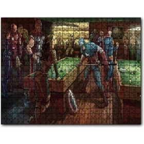 Cakapuzzle Süper Kahramanlar Bilardo Salonunda Mdf 120 Parça Puzzle