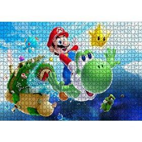 Cakapuzzle Super Mario Karakterleri Gökyüzünde Mdf 1000 Parça Puzzle