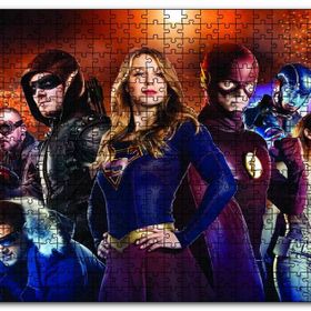 Cakapuzzle Supergirl Arrow Flash Görsel Ahşap 500 Parça Puzzle