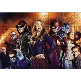Cakapuzzle Supergirl Arrow Flash Görsel Ahşap 500 Parça Puzzle