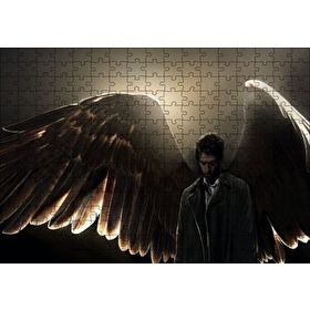 Cakapuzzle Supernatural Melek Kanatları 120 Parça Ahşap Puzzle