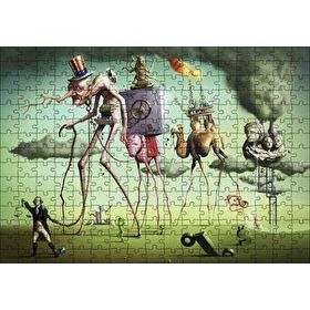 Cakapuzzle Sürreal İmgeler Absürd Çizimler 120 Parça Ahşap Puzzle