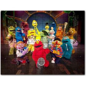 Cakapuzzle Susam Sokağı Karakterler Görseli Mdf 120 Parça Puzzle