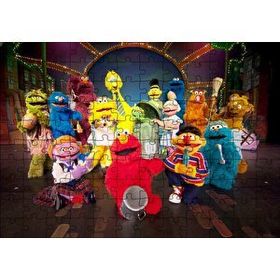 Cakapuzzle Susam Sokağı Karakterler Görseli Mdf 120 Parça Puzzle