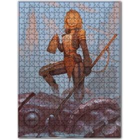 Cakapuzzle Susayan Animasyon Savaşçı Kadın Ahşap 1000 Parça Puzzle