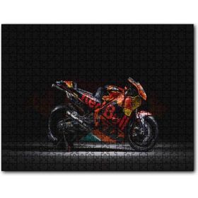 Cakapuzzle Suzuki Redbull Siyah Kırmızı Motorsiklet Mdf 500 Parça Puzzle