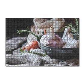 Cakapuzzle Tabakta Sarmısak Görseli 120 Parça Ahşap Puzzle