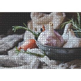Cakapuzzle Tabakta Sarmısak Görseli 120 Parça Ahşap Puzzle