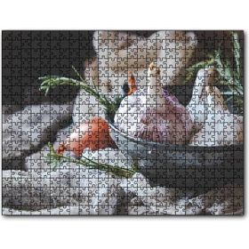 Cakapuzzle Tabakta Sarmısak Görseli Mdf 1000 Parça Puzzle
