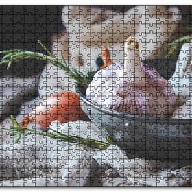 Cakapuzzle Tabakta Sarmısak Görseli Mdf 500 Parça Puzzle