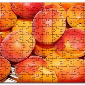 Cakapuzzle Tabakta Taze Şeftali ve Kayısılar Mdf 255 Parça Puzzle