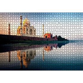 Cakapuzzle Tac Mahal ve Durgun Sudaki Aksi 120 Parça Ahşap Puzzle