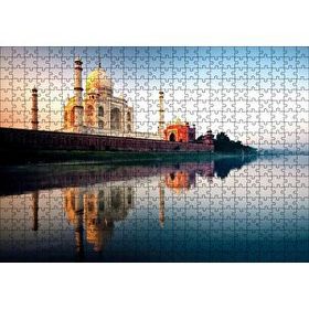 Cakapuzzle Tac Mahal ve Durgun Sudaki Aksi 120 Parça Ahşap Puzzle