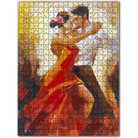 Cakapuzzle Tago Dans Eden Çift Görseli Ahşap 1000 Parça Puzzle