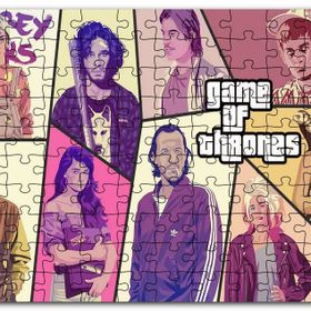 Cakapuzzle Taht Oyunları Gta Görsel Mdf 120 Parça Puzzle