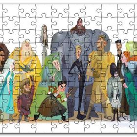 Cakapuzzle Taht Oyunları Karakter Tasarımı Animasyon Mdf 500 Parça Puzzle