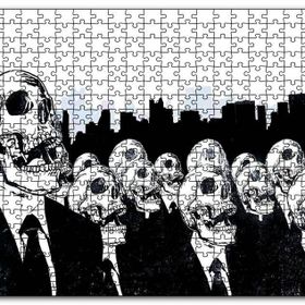 Cakapuzzle Takım Elbiseli Kurukafalar Sb Mdf 1000 Parça Puzzle