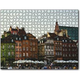 Cakapuzzle Tarihi Binalar ve Meydanda Insanlar 255 Parça Puzzle